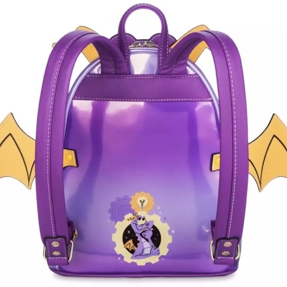 Loungefly Disney Parks Epcot Figment Mini-Backpack - Picture 2 of 4